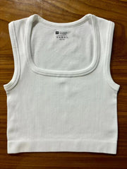 Threaded yoga workout vest