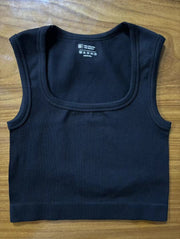 Threaded yoga workout vest